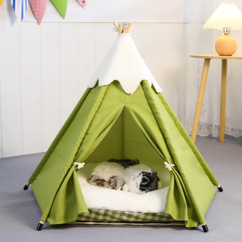 Cozy Canvas Pet Teepee