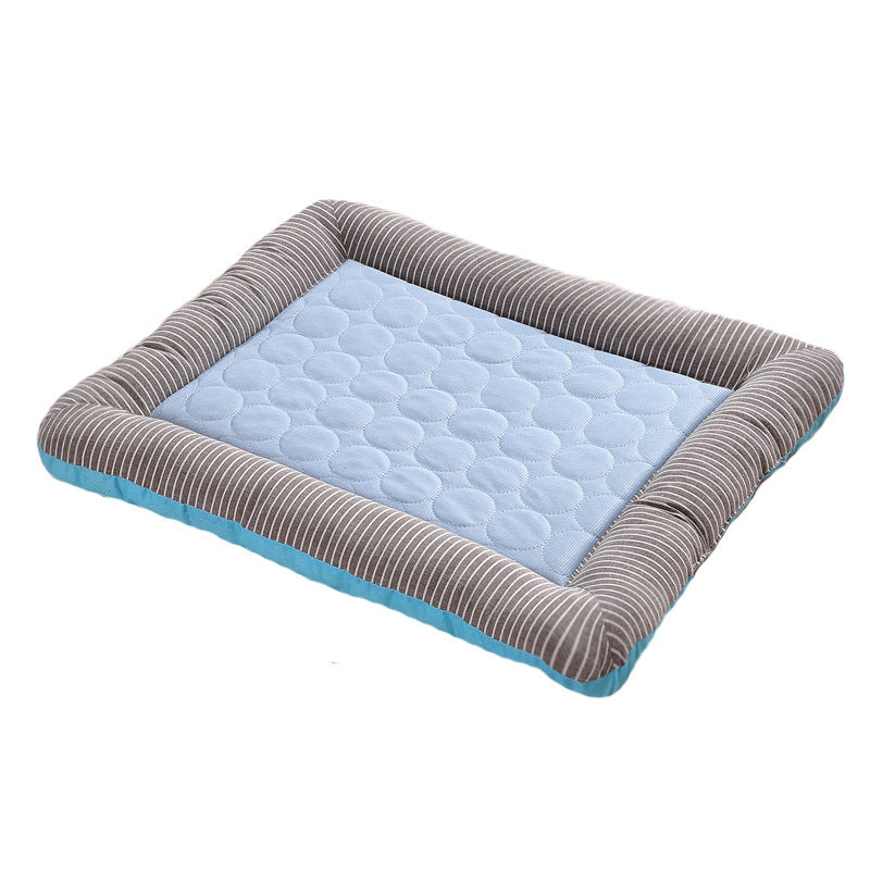 The ArcticPress Cooling Therapy Mat. Ice Silk Material Soft For Summer Sleeping  Blue Breathable