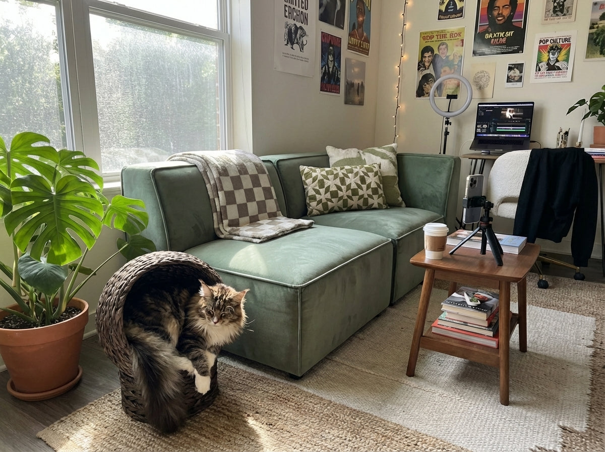 Woven Wicker Cat Nest