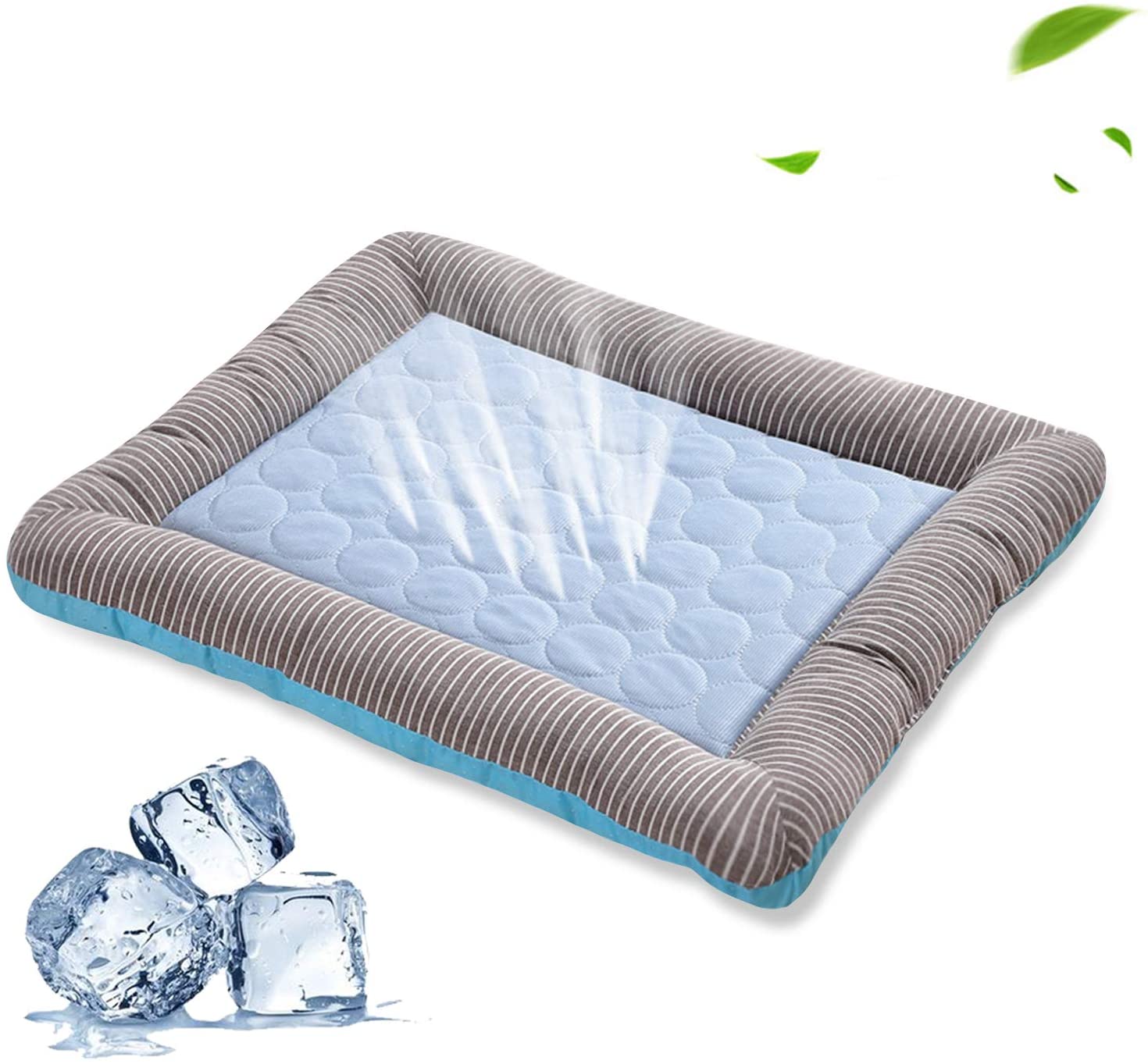 The ArcticPress Cooling Therapy Mat. Ice Silk Material Soft For Summer Sleeping  Blue Breathable