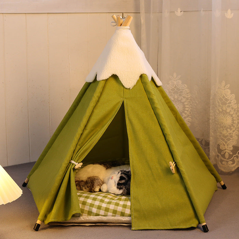 Cozy Canvas Pet Teepee