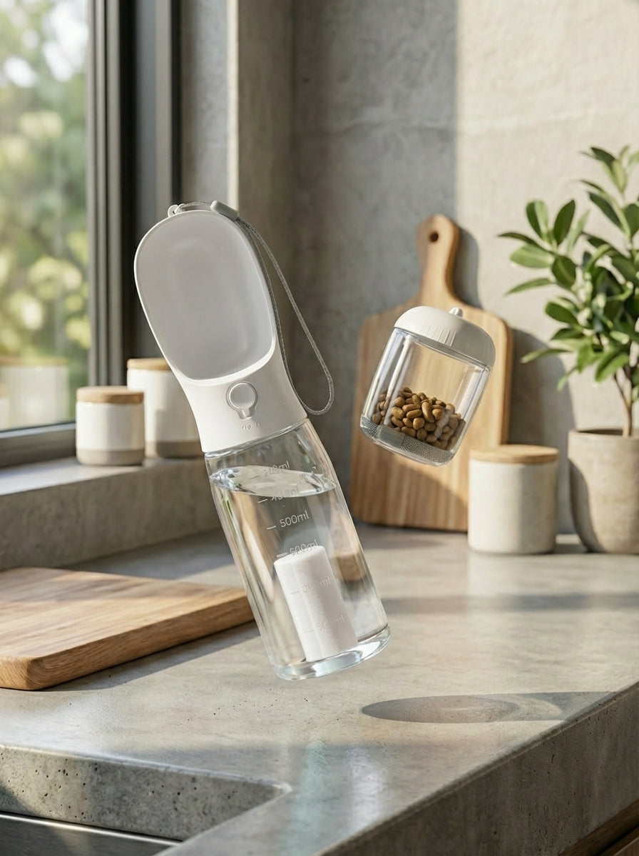 3-in-1 Travel Pet Water Bottle