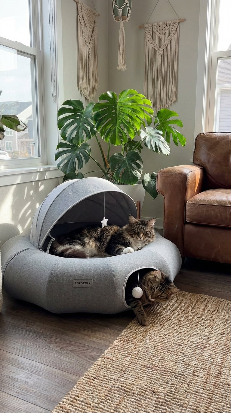 Donut Cat Tunnel Crawl Shelter